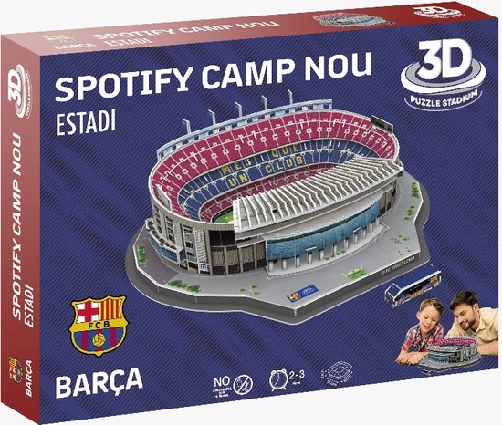 FC Barcelona 3D voetbal stadium puzzle SPOTIFY CAMP NOU