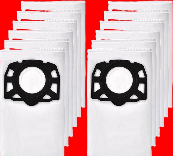 12 Pièces KFI 357 Sacs Aspirateur pour, Sac Filtrant pour WD3 Série