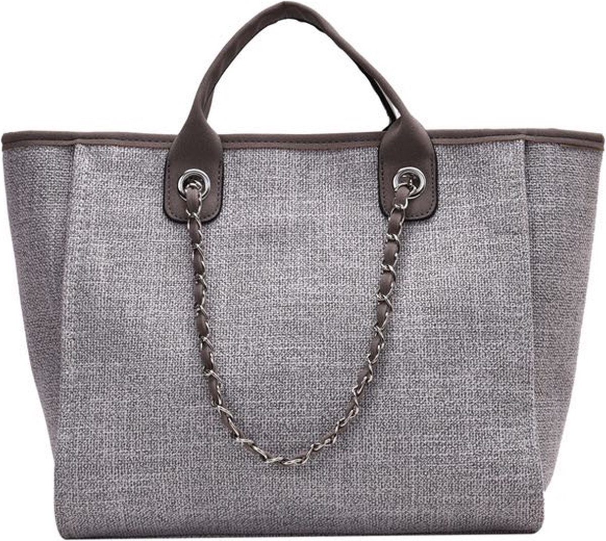 Dames tassen - Designer Handtas - Tote Schoudertas - Grote Capaciteit (Grijs)