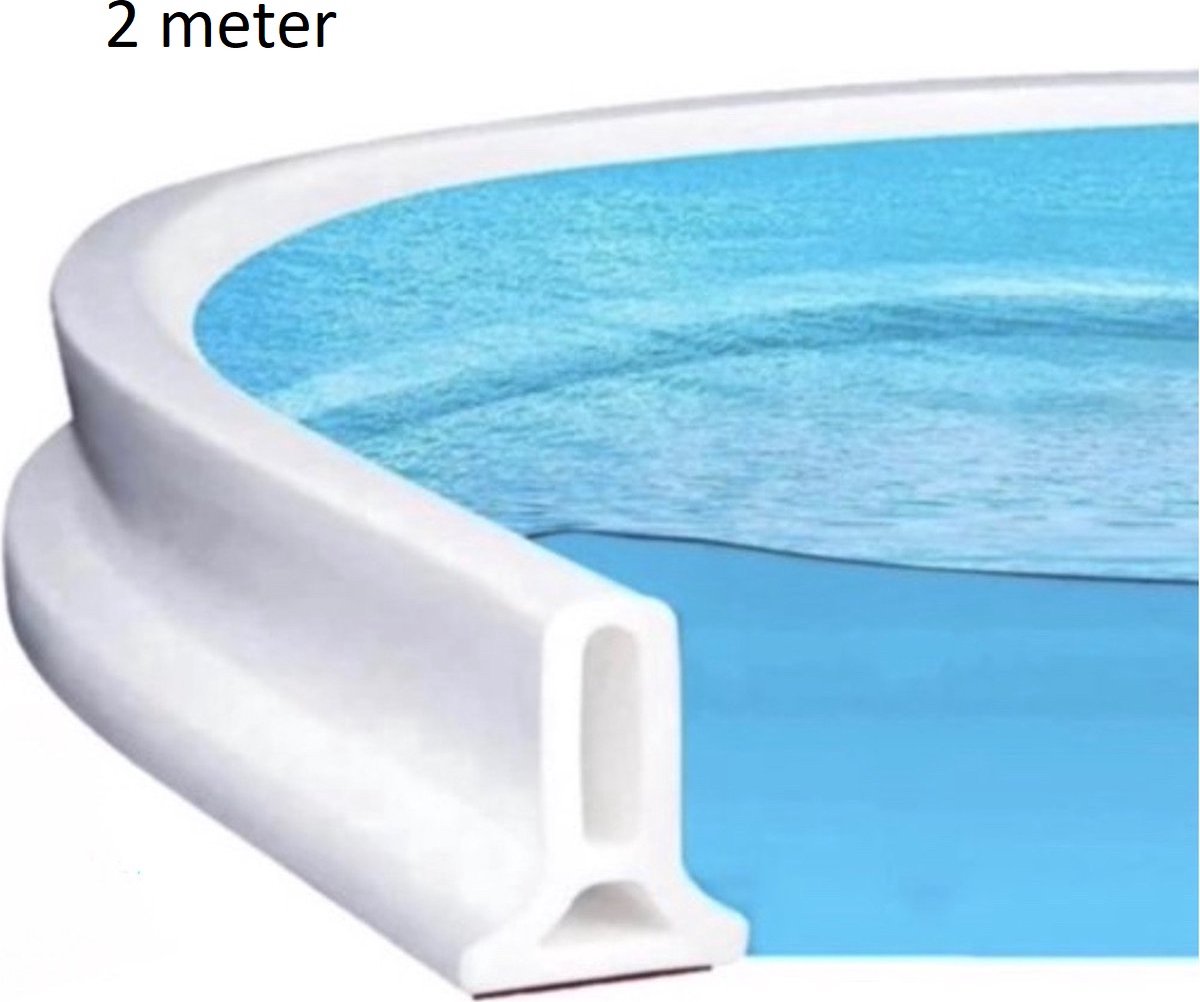Medj - Wit Zelfklevende Siliconen waterkering 200cm Douche Dorpel - Water stopper Badkamer - Water Dorpel Waterdorpel - Waterstopper 200cm Douchedeur - Douchebak - Douchegordijn - Water drempel - Zwembad