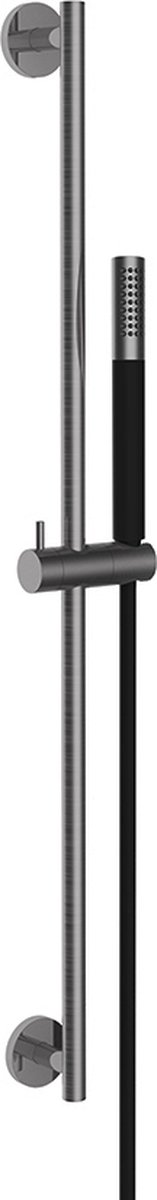 Sanifun Glijstangset compleet met staafhanddouche 1 stand gunmetal/mat zwart