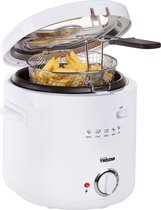 Tristar Frituurpan 1.5 liter - FR-6941 - Friteuse 1000W - Anti aanbak coating - Wit