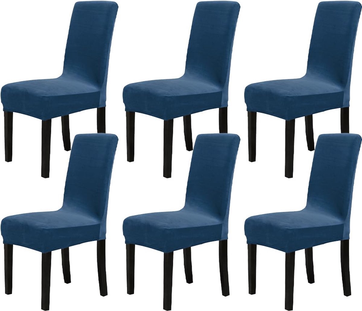 Goodivery ® Elegante Set van 6 Luxe Fluwelen Stoelhoezen voor Diverse Gebruiken