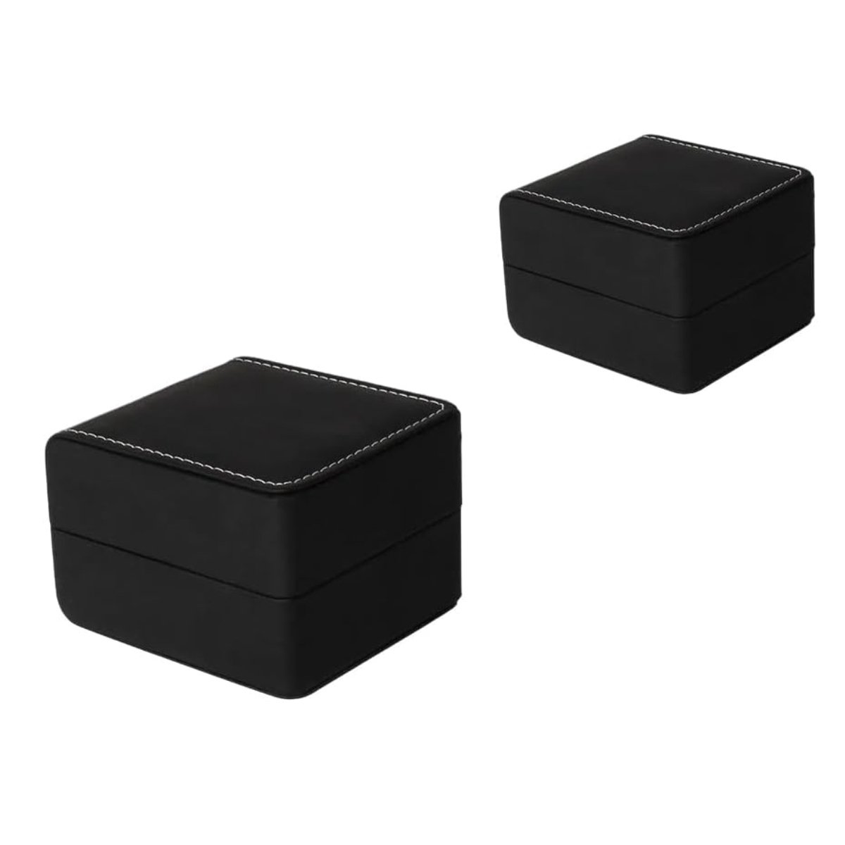 Kunstlederen horlogedoos met kussen voor de meeste horloges, smartwatches en sieraden, opbergdoos voor horloges als verjaardagscadeau, man en vrouw (1