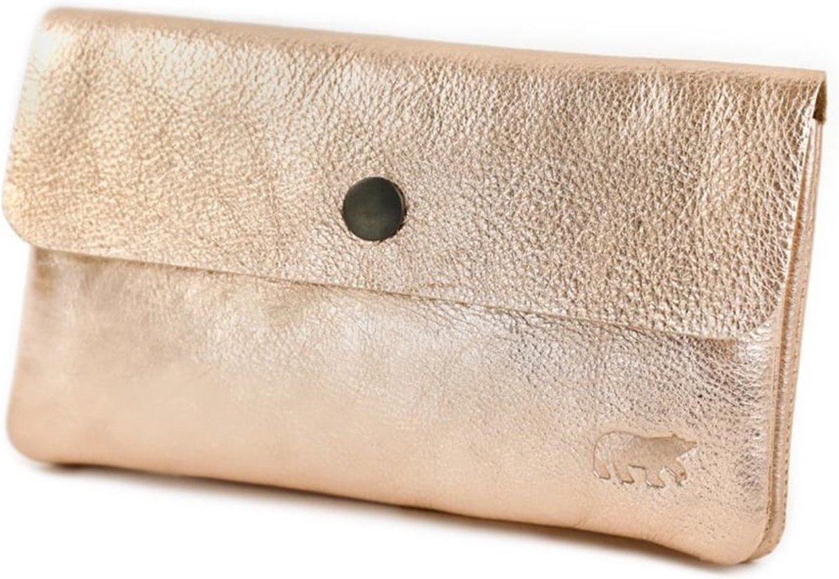 Bear Design Ivy Leren Portemonnee - Rosé