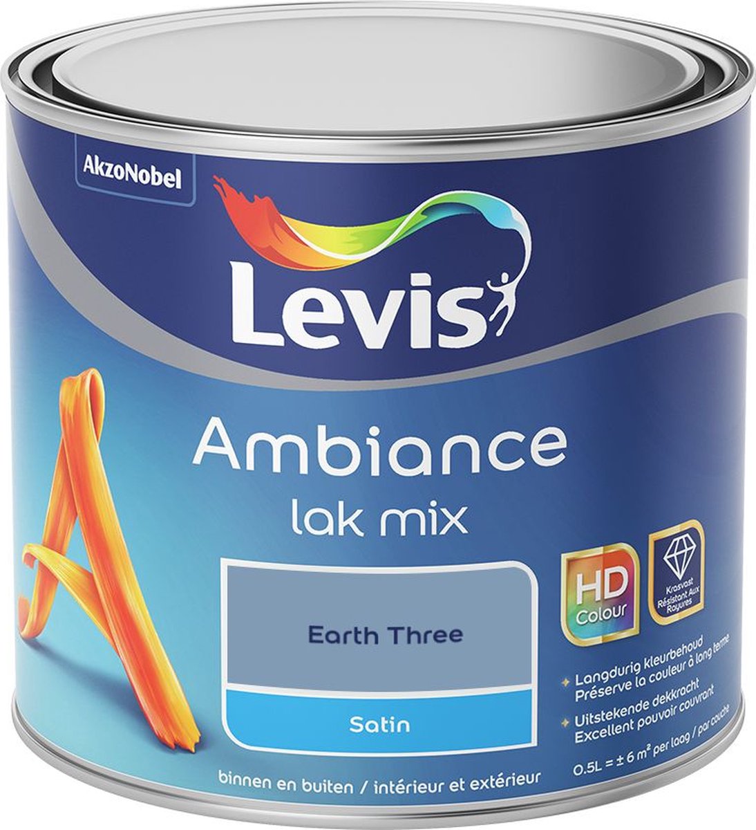 Levis - Ambiance Lak Satin Mix - Earth Three - Mengverf - 0,5 L