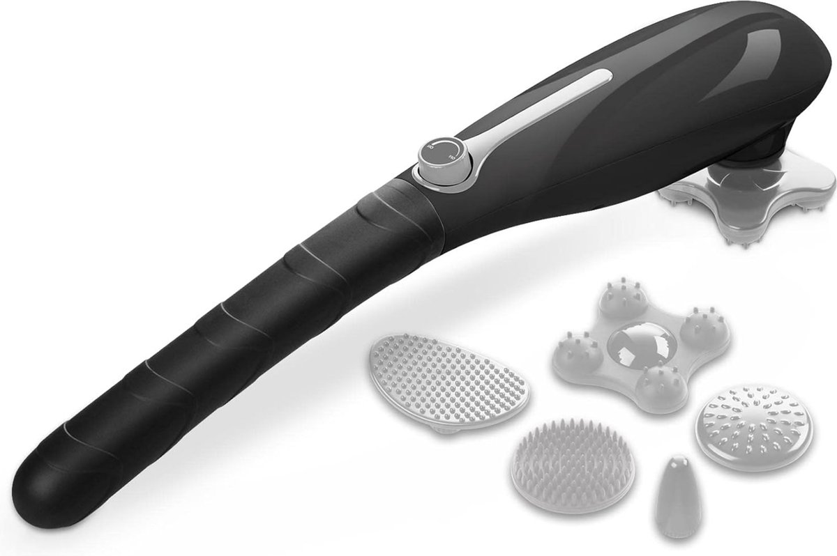 Handmassage Apparaat - Klopmassage Apparaat - Compact en Efficiënt - Zwart