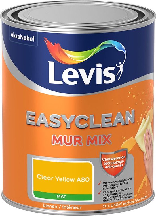 Levis EasyClean - Mur Mat Mix - Yellow Clair A80 - 1L