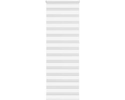 vidaXL - Zebra - rolgordijn - 90x230 - cm - stofbreedte - 85,9 - cm - polyester - wit