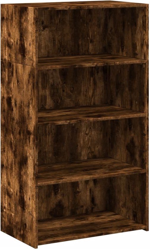 vidaXL - Haut - placard - 70x41x124 - cm - décoré - bois - fumé - chêne