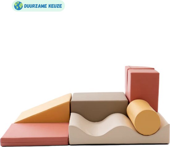 Ensemble de blocs en mousse Iglu Softplay - 7 blocs de jeu | rose pastel