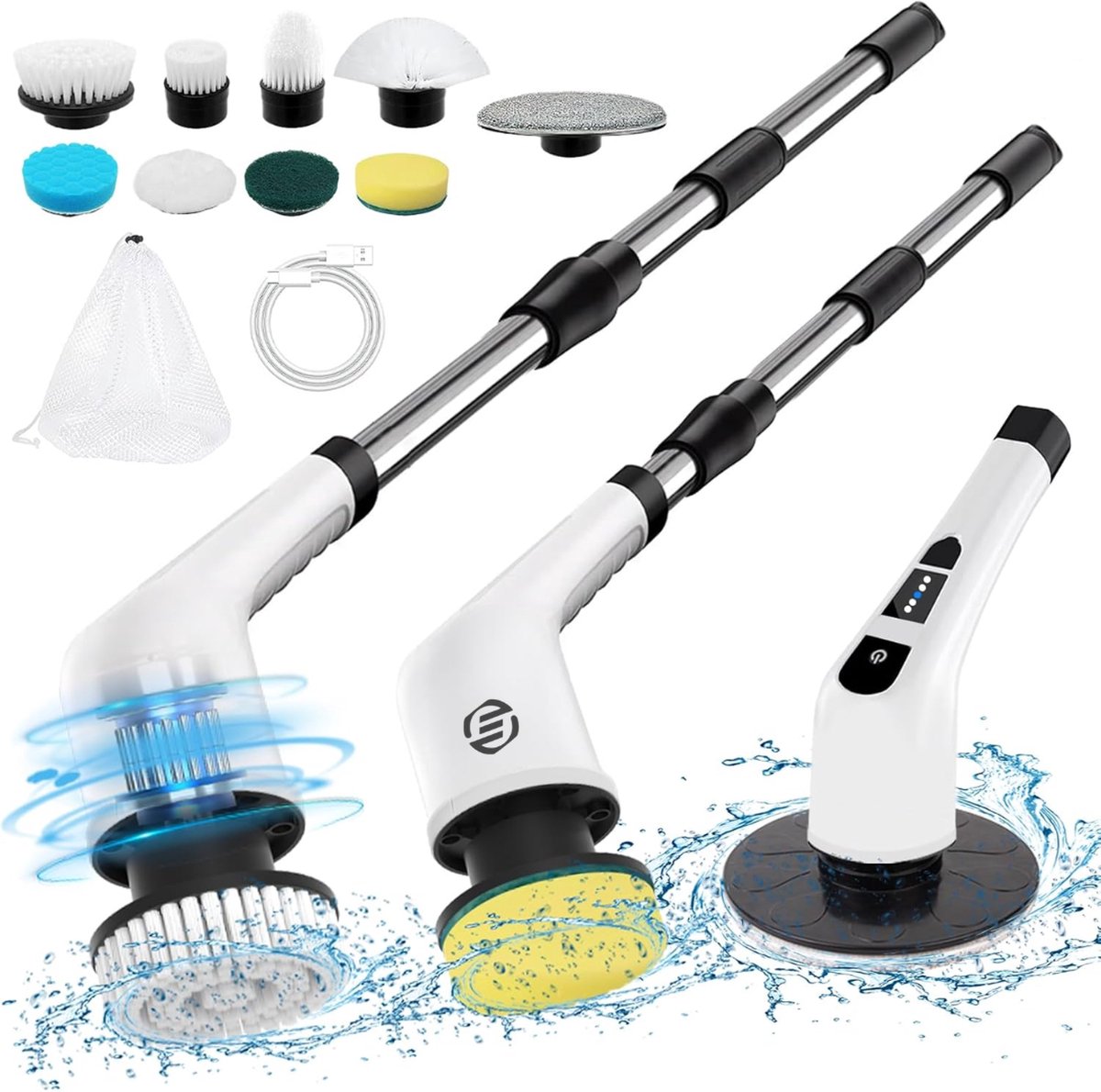 Goedkoopste Equivera Elektrische Spinschrobber- Spinning Schrobber - Elektrische Spin Schrobber - Draaiende Schrobber - Elektrische Schrobber - Schrobmachine - Poetsmachine - Schrobber - Elektrische Schrobborstel - Scrubber - Boenmachine - Spinscrubber - Elektri
