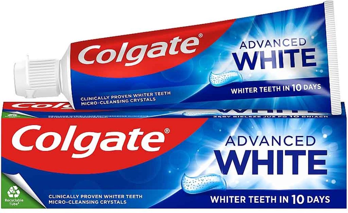 Colgate Tandpasta Advanced White - 12x75ml - Voordeelverpakking