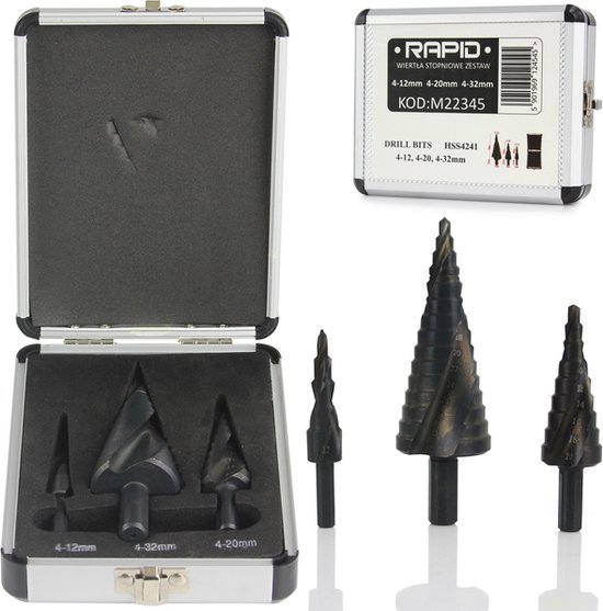 Lot De 2 Forets à Bois Avec Pointe De Centrage 4 X 75mm | Foret Et