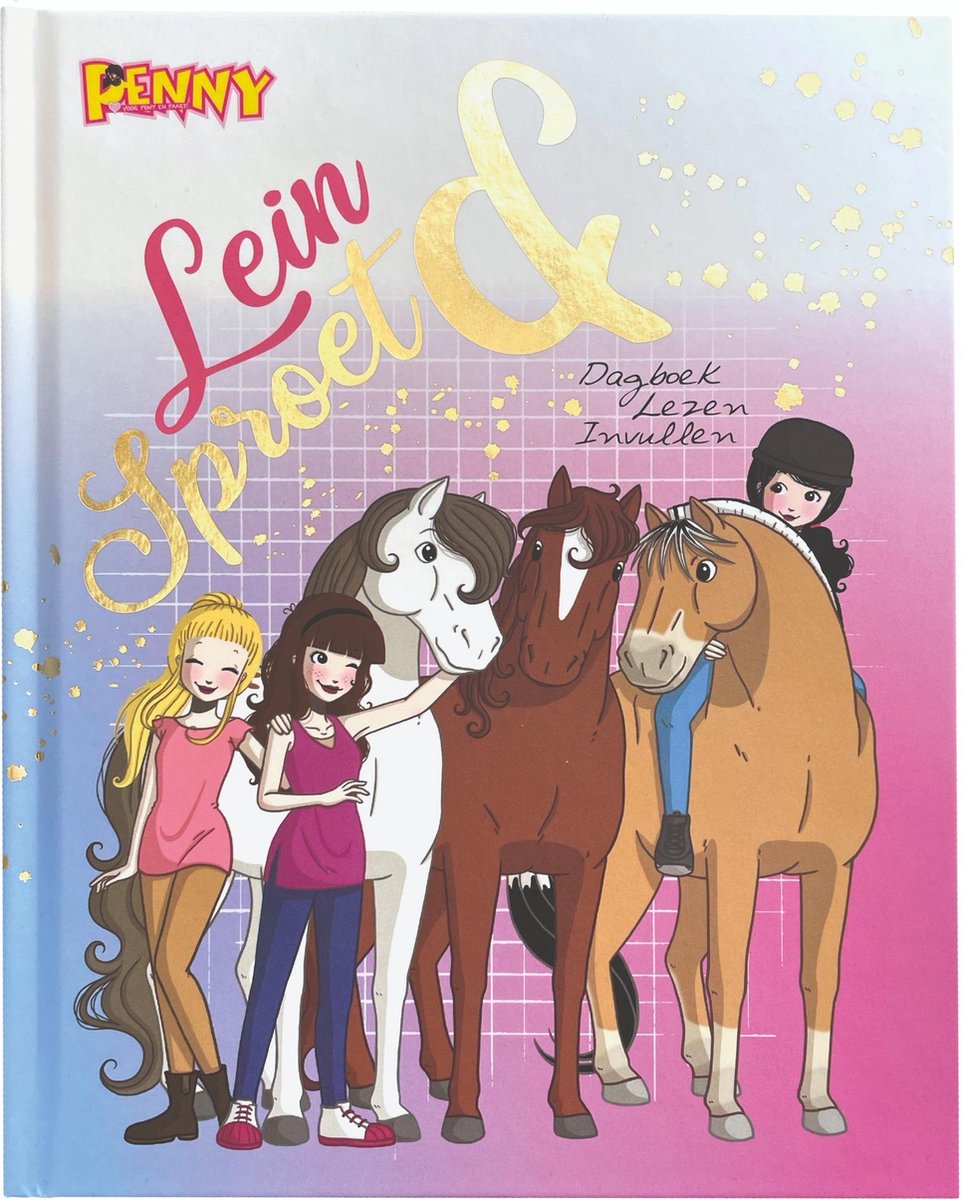 Penny Stripboek Lein & Sproet - Paarden - Paardenboek - Paarden - Paarden Spullen - Paard - Stripboek Meisje - Leesboek - Boek - Strips - Pony - Veulen - Dagboek - Lezen - Invullen