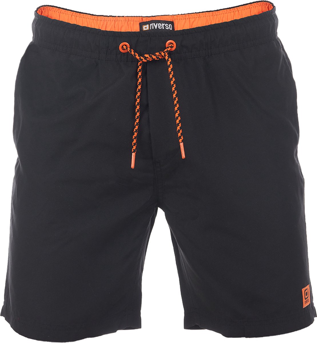 riverso Heren Short RIVDavid bequem Zwart XL Volwassenen Sneldrogende Zwemshort met Trekkoord