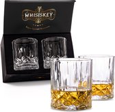 Whisiskey Klassieke Tumbler Whiskey Glazen - 2 Tumbler Glazen - Whiskey glazen set - Waterglazen - Drinkglazen - 300 ml Glas - Peaky Blinders