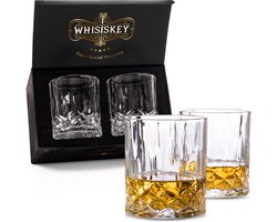 Whisiskey Klassieke Tumbler Whiskey Glazen - 2 Tumbler Glazen - Whiskey glazen set - Waterglazen - Drinkglazen - 300 ml Glas - Peaky Blinders