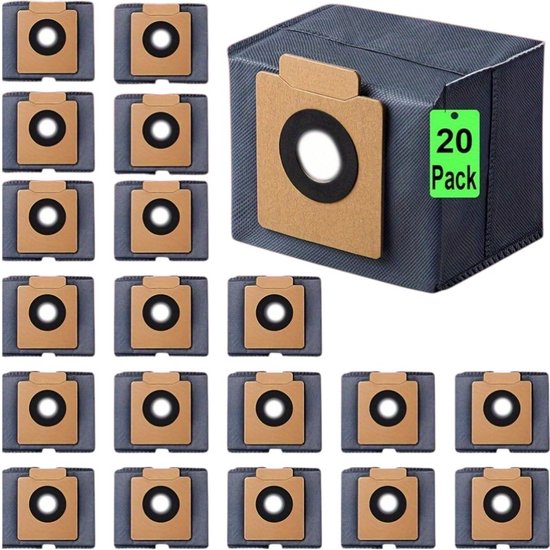 Set van 14 stofzakken, geschikt voor de Eufy X8 Pro en Eufy X10 Pro Omni stofzakken, 3L inhoud, eenvoudige installatie, compatibel met accessoires voor de Eufy X8/X10 Omni, vervangingsonderdelen