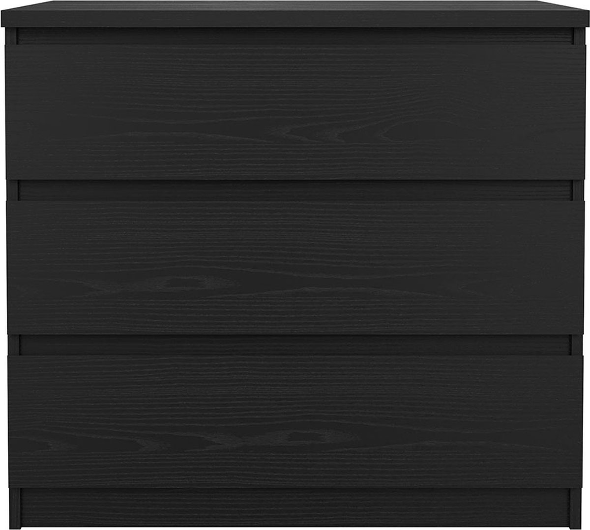 Naia kommode 3 lades zwarte structuur.