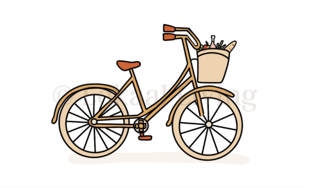 Lokaal Living - a4 poster - fiets - illustratie - holland - voertuigen