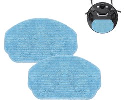 2 stuks - vervangende mop dweildoeken - microvezelmop dweildoeken - compatibel met MAMNV BR150/BR151, ZCWA BR150/BR151 - blauw