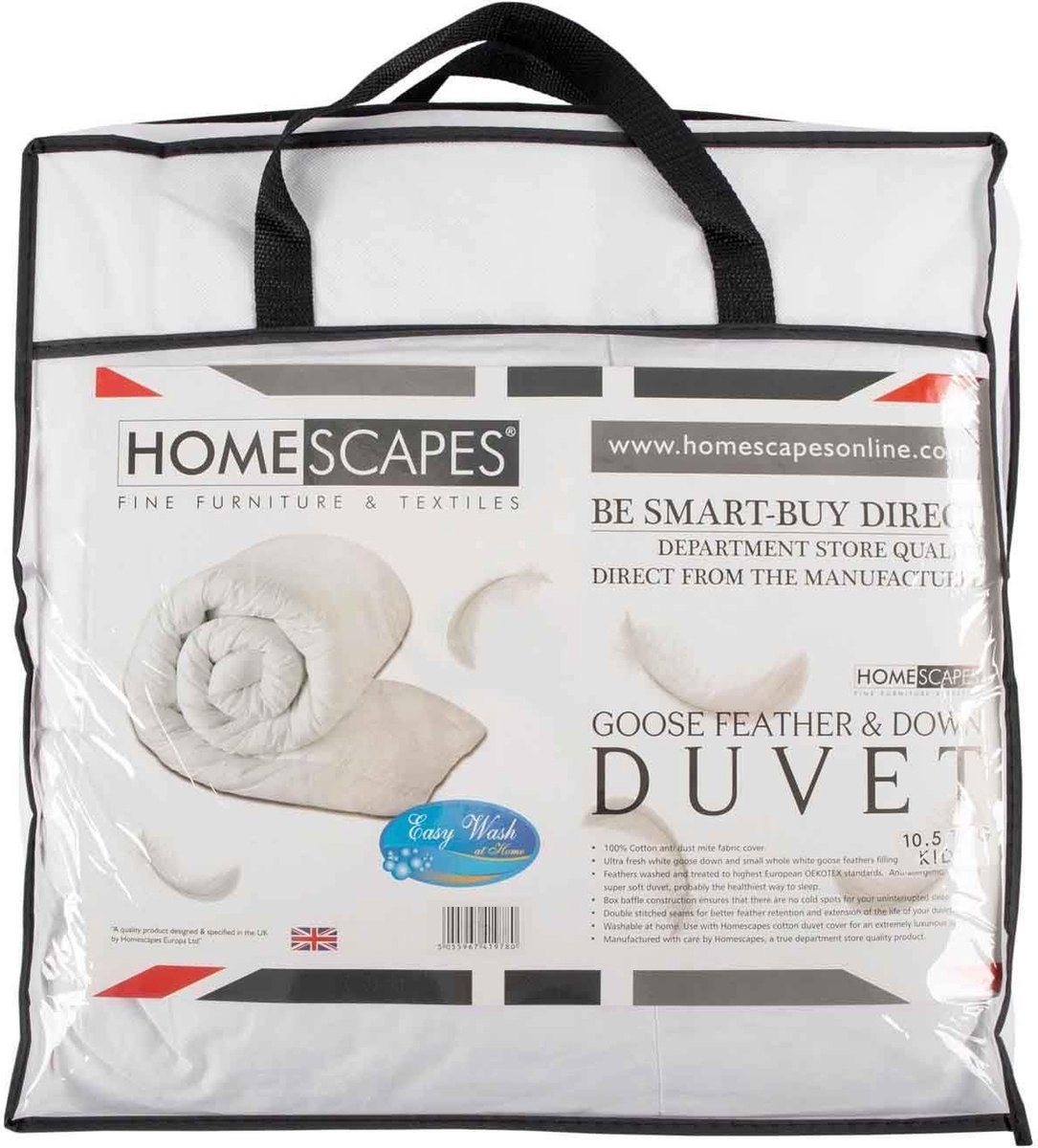 Homescapes Peuter- & Kinderdekbed 120x150 cm – Allround Dekbed – Warmteklasse 2 – Ganzendons & Veren – OEKO-TEX® & RDS