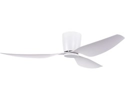 Plafondventilator met LED | 127 cm | Arioso | wit | aluminium en kunststof | modern