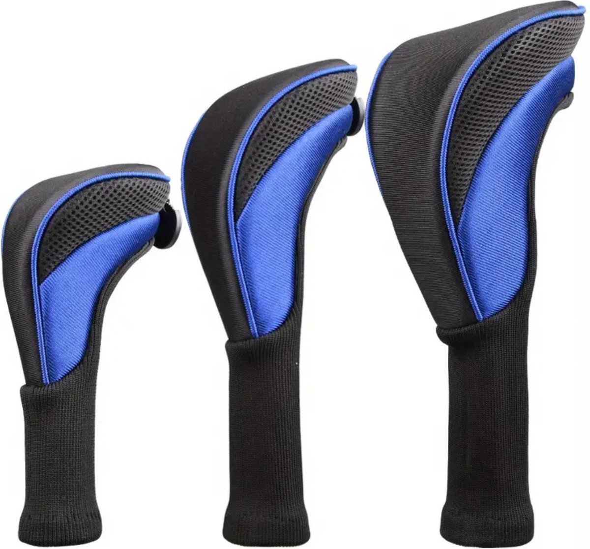 Nivard Golfclub Headcover - Covers - Beschermers - Golfset - Blauw - 3 Stuks