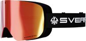 Sverre Sports skibril met rode magnetische, verwisselbare lens - Anti-condens & Anti-kras coating - Voor heren en dames - Inclusief harde beschermcase - 100% UV bescherming - Licht, sterk en duurzaam frame
