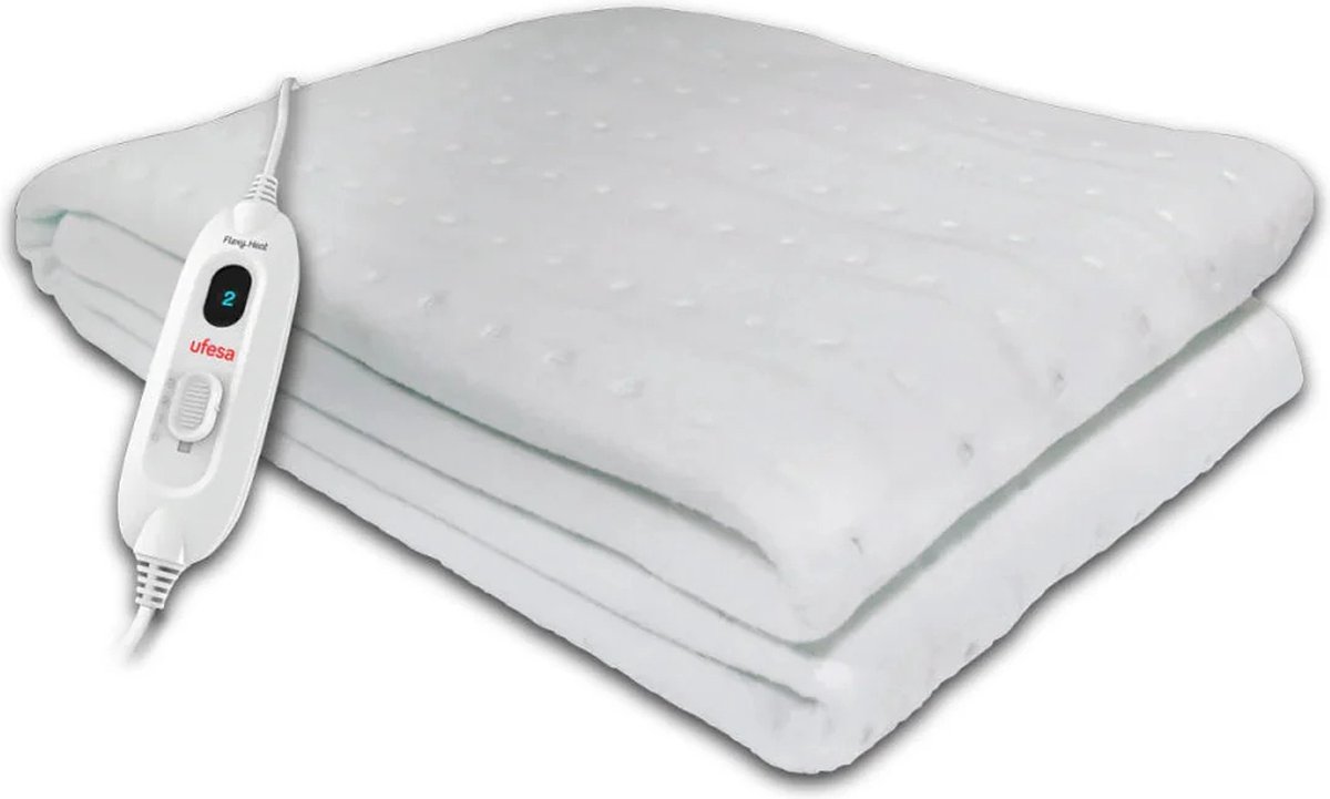 Ufesa Flexy Heat CIE Elektrische Deken – Onderdeken 1-persoons – 150×90 cm – 3 Warmtestanden – Wasbaar