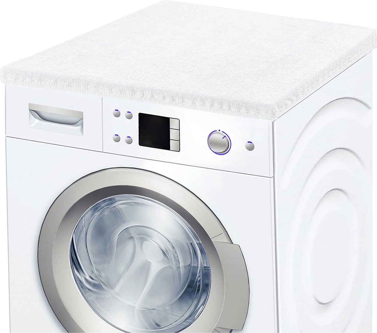 Garronda Wasmachine Overtrek 50x60 cm - Wasmachine Coating - Droger Hoes - Beschermer Cover - Wit - MX-907