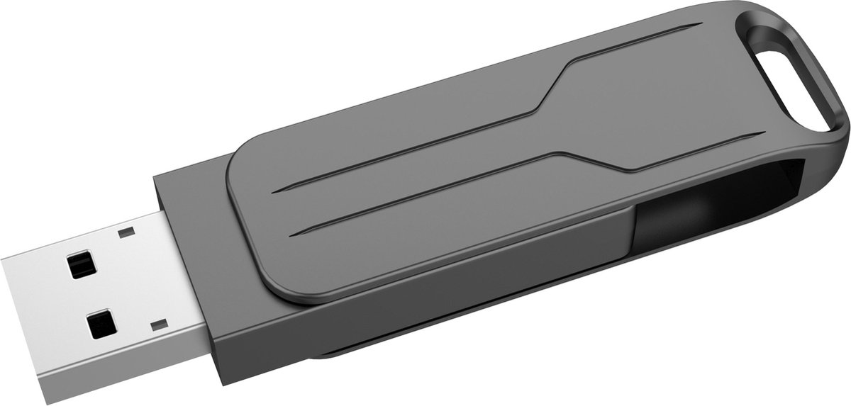 ThunderGold USB Stick 128 GB - USB-C en USB-A - Aluminium thumbnail 2
