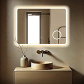 Miroir Lumire® avec Siècle des Lumières - 80 x 60 CM - Miroir de salle de bain - Miroir de salle de bain