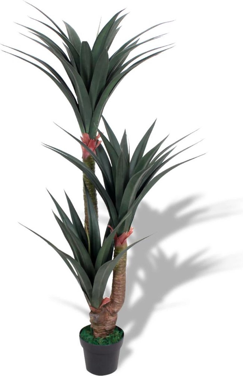 vidaXL Kunst - yucca - plant - met - pot - 85 - cm - groen