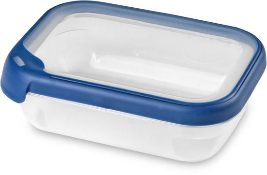 Curver Grand Chef Eco Fresh Conteneur 1,2L Rectangulaire Transparent/Bleu Foncé
