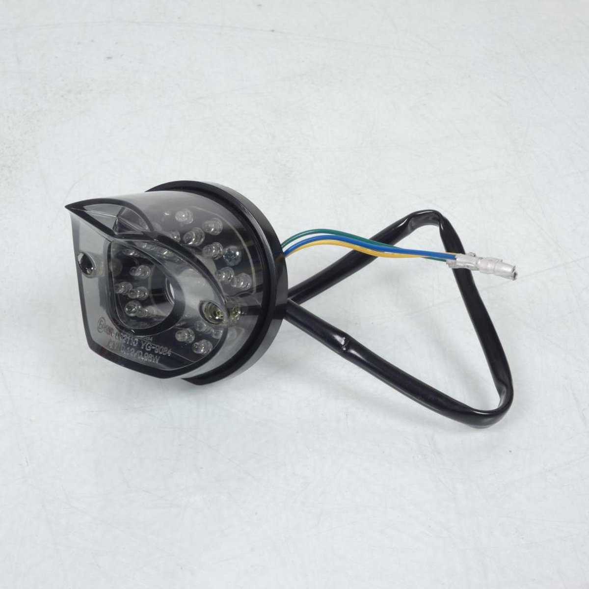 Feu arrière LED Ø55mm Fumé Bike It pour moto RLTLED19 Neuf