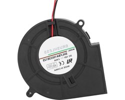Radiale ventilator met dubbele kogellager 12 V DC borstelloze ventilator - koeling luchtblazer turbo centrifugale BBQ-ventilator - 97 * 97 * 32 mm - 2-pins .