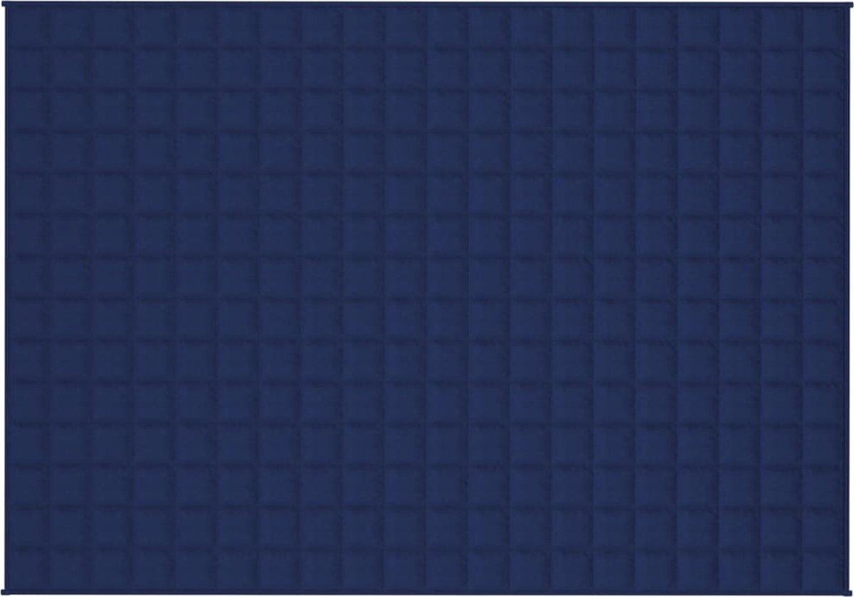 vidaXL - Verzwaringsdeken - 138x200 - cm - 10 - kg - stof - blauw