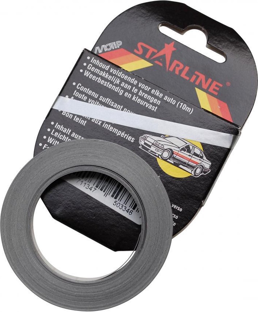 HPX-velgrandstrip voor auto's, LB03AV, zilver, 6 mm x 10 m, nieuw