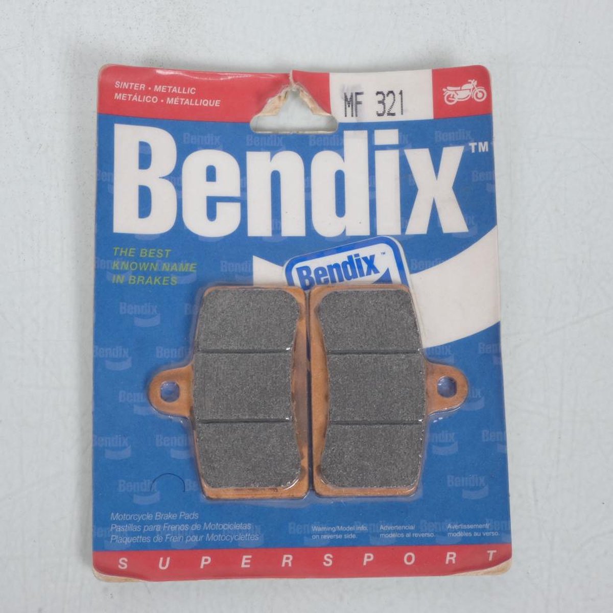 Plaquette de frein Bendix pour Moto Aprilia 125 Tuono Après 2015 AV / MF321 Neuf