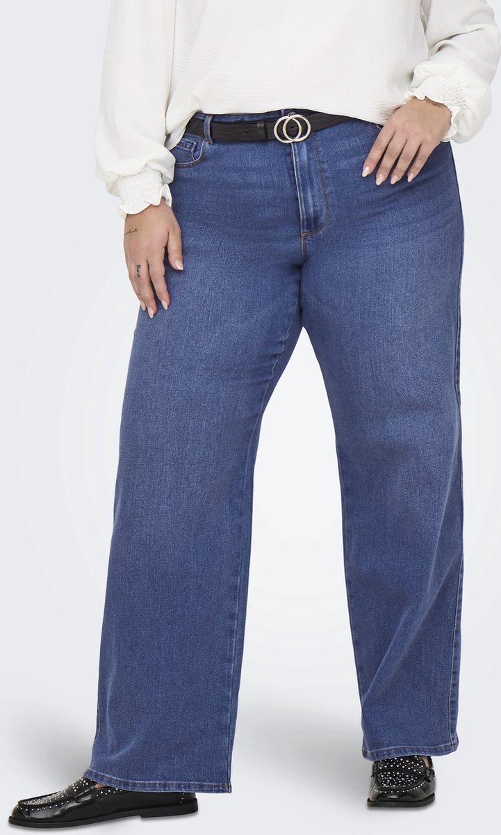 ONLY CARMAKOMA - CARSNOW HW WIDE DNM JEANS PIM MBD NOOS - Dames - Jeans