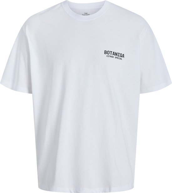 JACK & JONES Jorbotaniq T-Shirt Uomo – Girocollo, Stampa Sul Petto, Cotone, Vestibilità Larga