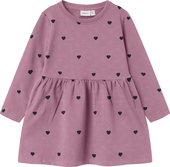 NAME IT - NMFDAVINA LS SWEAT BRU DRESS NOOS - Meisjes - Jurken