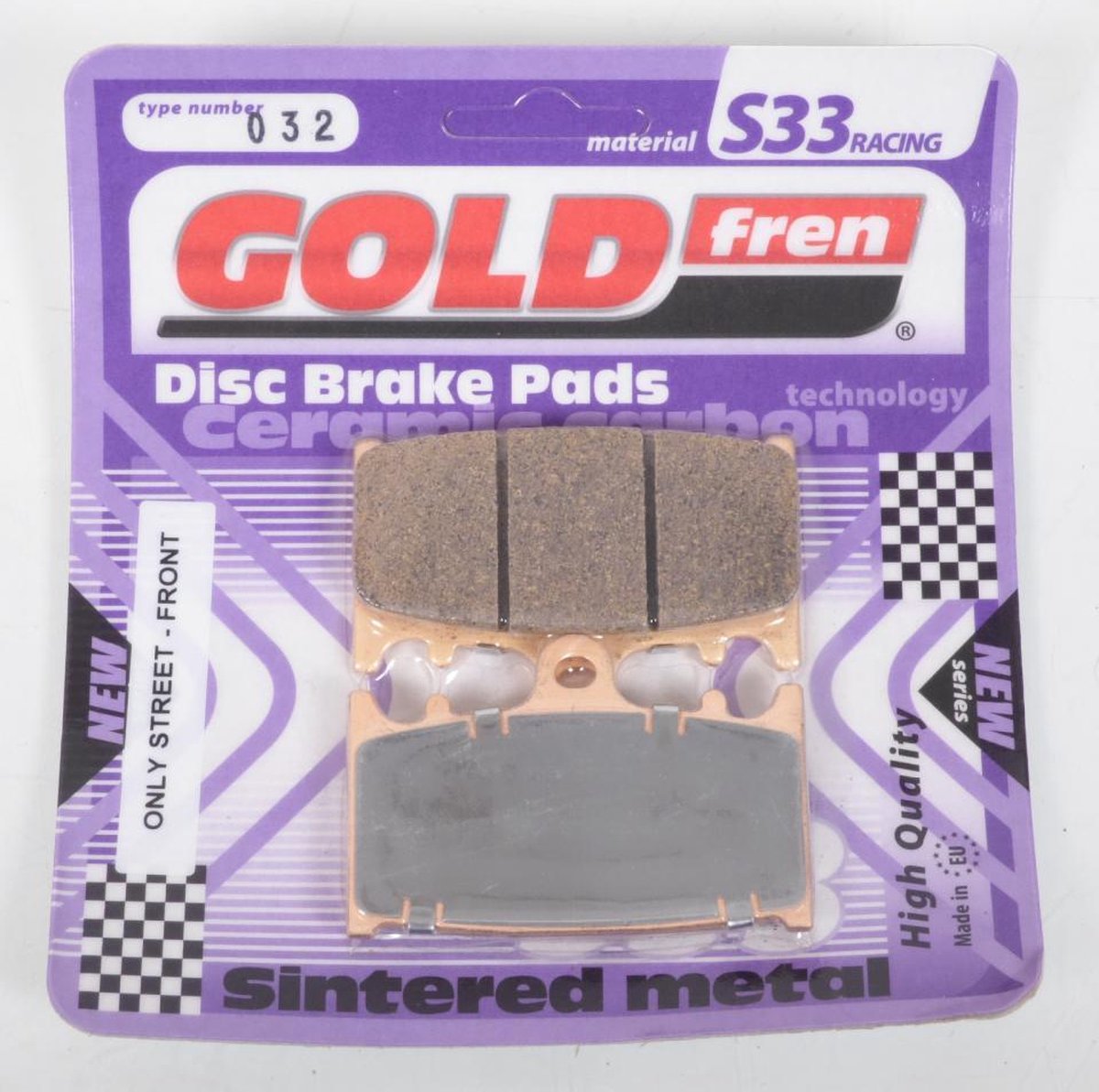 goud fren remblok voor motor kawasaki 1100 zr zephyr 1992 tot 1995 avg/avd / a1-a4 nieuw