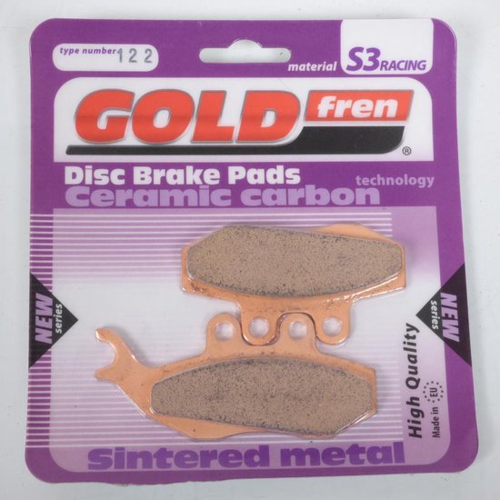 Plaquettes De Frein Gold Fren Pour Beta 125 REV3 (2000-2006) - Métal Fritté, Couleur Or, Neuves AVG