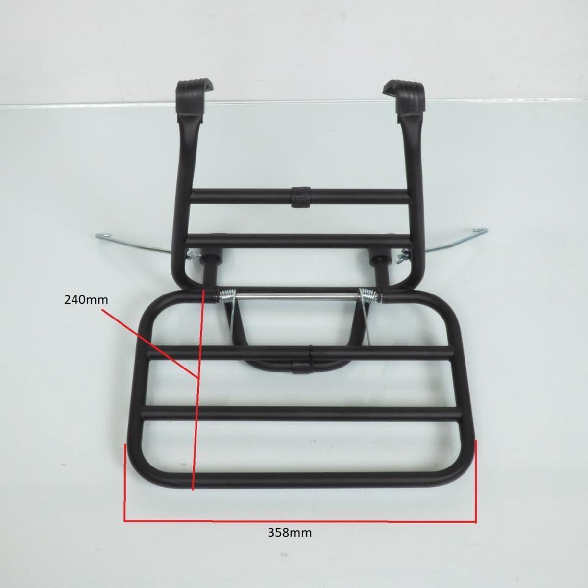 rms bagagerek voor scooter piaggio 150 vespa px 1998-2001 610271m / mat zwart nieuw