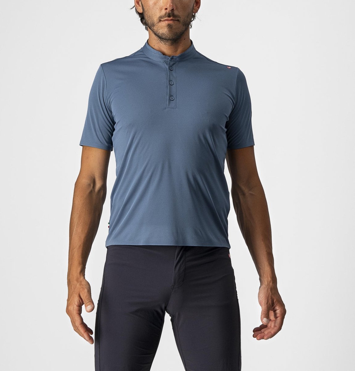 Castelli TECH 2 POLO Light Steel Blue - Mannen - maat XL