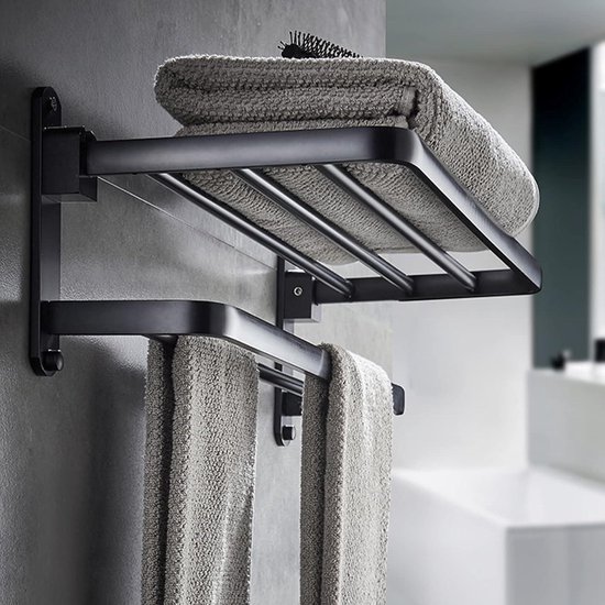 Handdoekrails Badkamerhanddoekenhouder, Ruimte Aluminium Witte