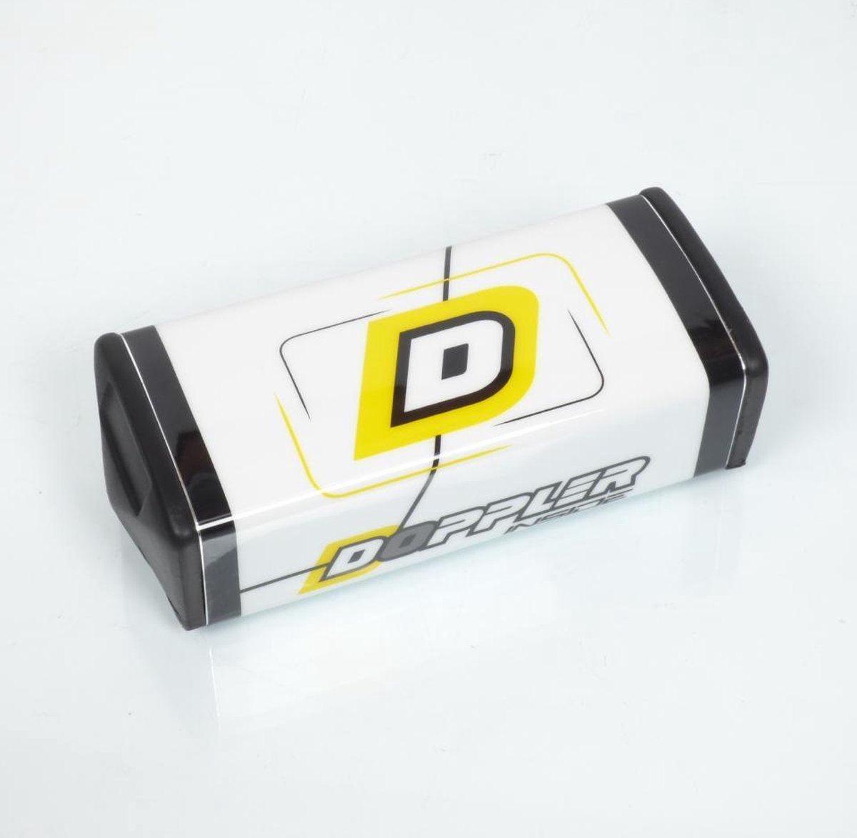 Mousse de guidon Doppler blanc jaune pour guidon moto sans barre oversize 28mm